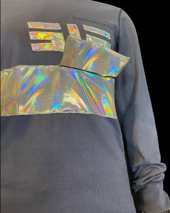 Holographic Cargo T-Shirt (Blue)