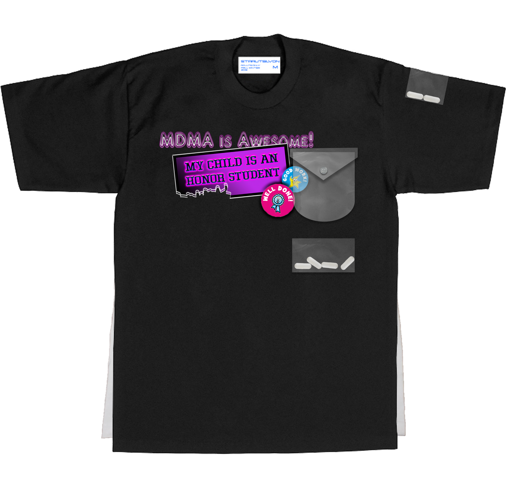 Honor student PVC pocket t-shirt