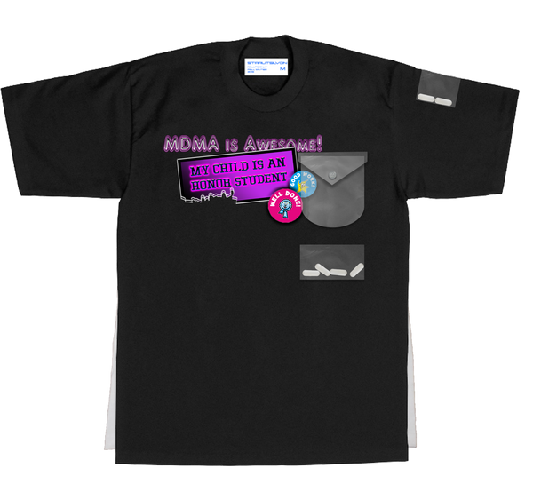 Honor student PVC pocket t-shirt