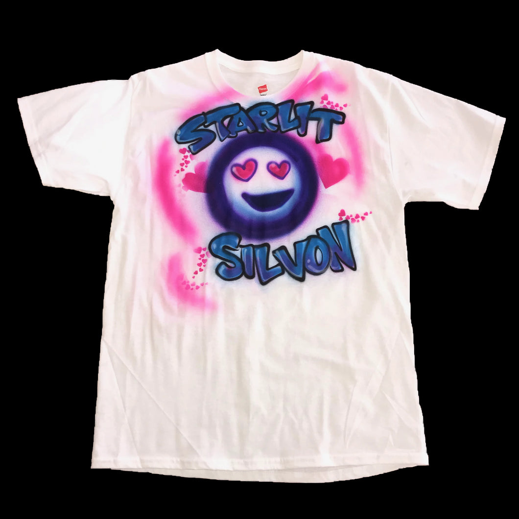 Heart Eyes airbrush t-shirt