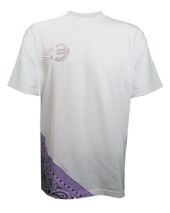 Lavender Paisley Split T-Shirt (White)