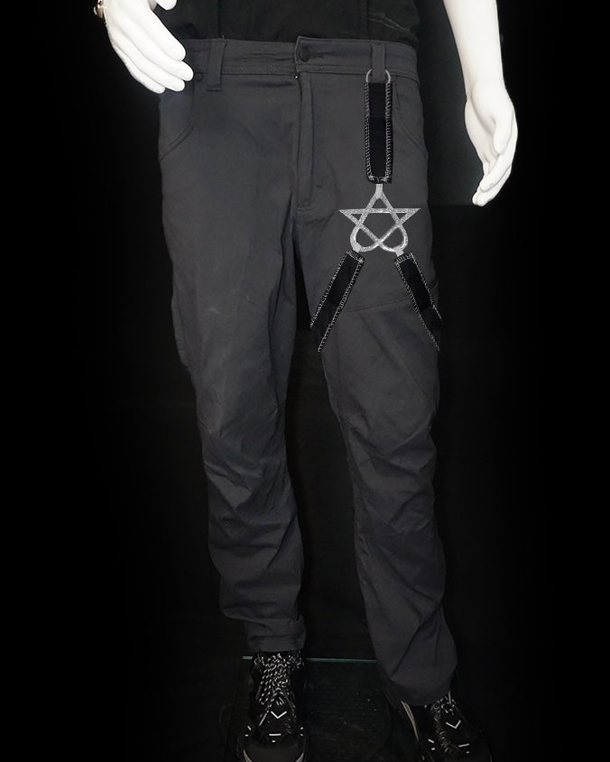 Trail Pants with Reversible Harness (Gray)