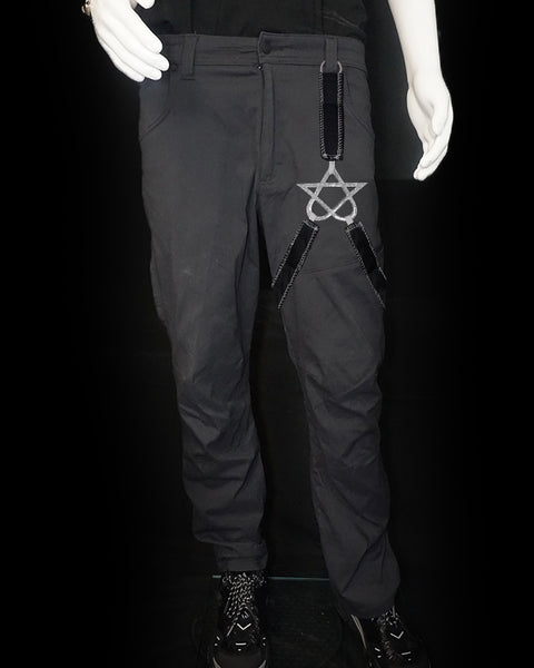 Trail Pants with Reversible Harness (Gray)
