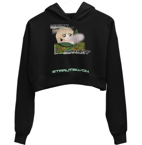 Vision Impairity cropped hoodie