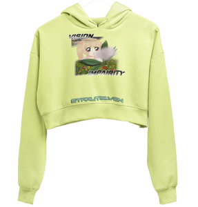 Vision Impairity cropped hoodie