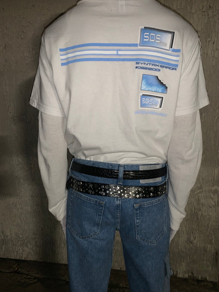 Double belt loop cargo jeans